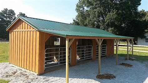 Loafing shed with tack room plans