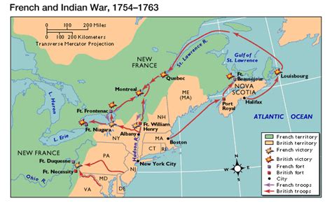 French and Indian War Map Us History, Family History, American History ...