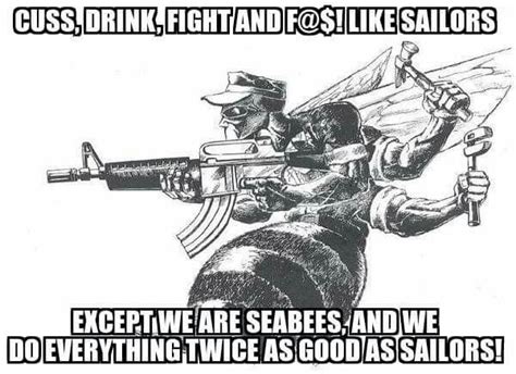 Seabees motto | Navy quotes, Military humor, Navy seabees