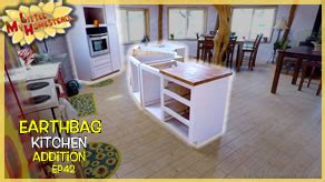 Island Cabinet, Design & Build Gaming Desk | Earthbag Kitchen Addition ...