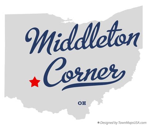 Map of Middleton Corner, OH, Ohio