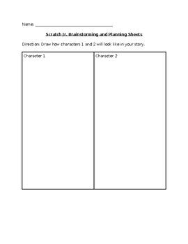 Scratch Jr./Narrative Planning Sheets by techsavvyclassroom | TPT