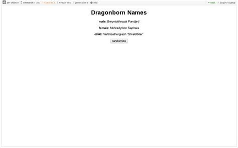 Dragonborn Names ― Perchance Generator