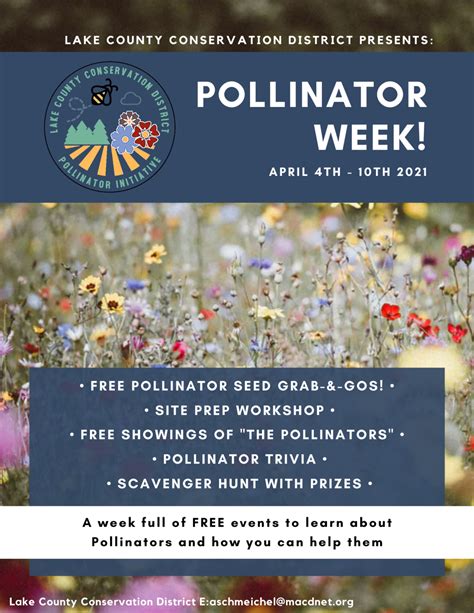 LCCD's Pollinator Week! | Lake County Conservation District