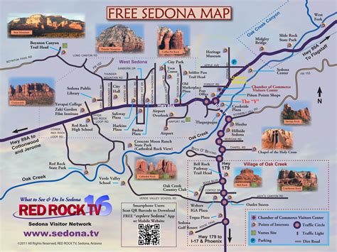 Sedona map, Arizona travel, Sedona az