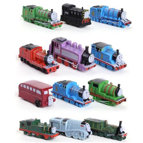 Free shipping Thomas and his friends toy mini train 12pcs/ set ...