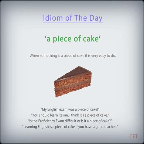 piece of cake idiom - Lorilee Dunning