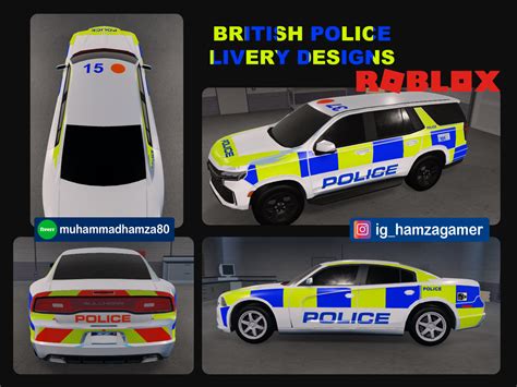 British Police liveries for Roblox cars by Muhammad Hamza on Dribbble