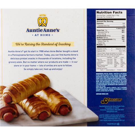 Auntie Anne's Classic Pretzel Dogs (16 oz) - Instacart