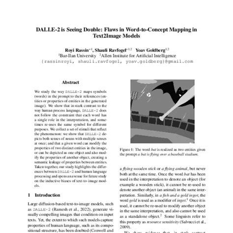 DALLE-2 is Seeing Double: Flaws in Word-to-Concept Mapping in ...