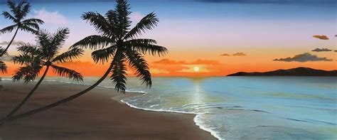 Paradise sunset Painting by Max e Elena Panizza - Fine Art America