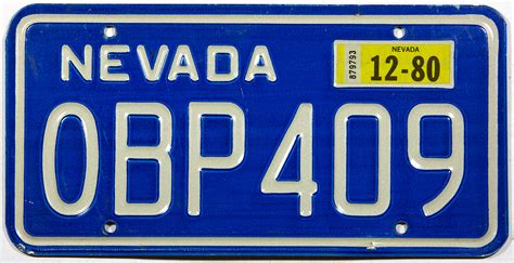 1980 Nevada License Plate | Brandywine General Store