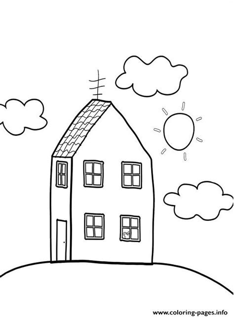 Peppa Pig House Coloring Pages Printable