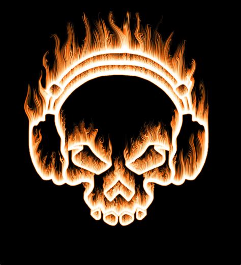 flaming skull by deathknight512 on DeviantArt