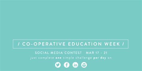 C.A.F.C.E. Co-op Week 2014 Banner Social Media Contests, Education Week, Banner, Challenges ...