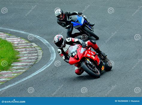 Motorcycle Riding Session on WallraV Race Center Editorial Stock Image ...