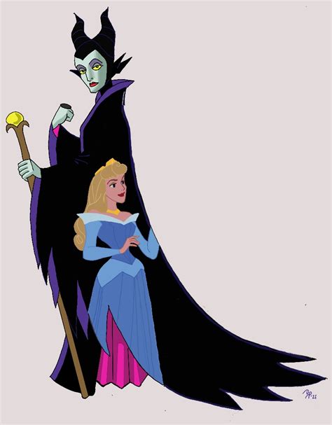 Maleficent and Princess Aurora by dbpost on DeviantArt