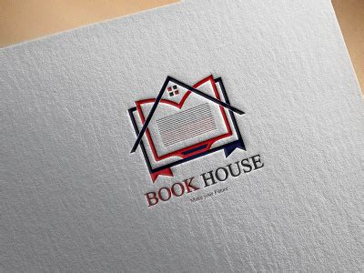 Book house logo design by daniyal shahid on Dribbble