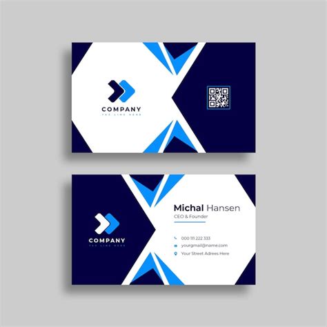 Premium PSD | Creative shape design business card template