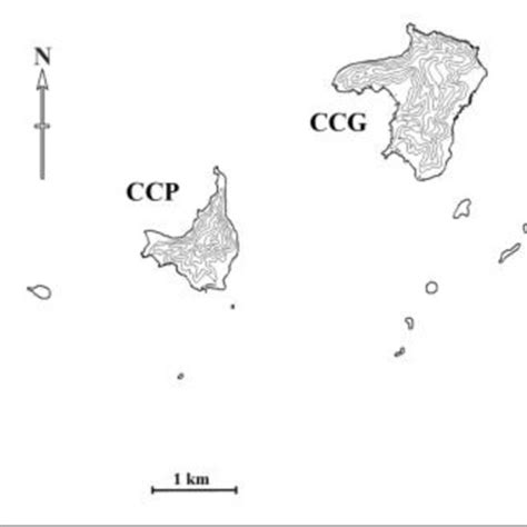 Map of the Cayos Cochinos and Bay Island archipelagos and adjacent ...