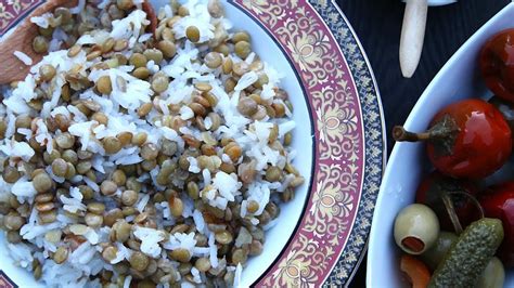 Lentil and Rice Pilaf Recipe - Armenian Cuisine - Heghineh Cooking Show ...