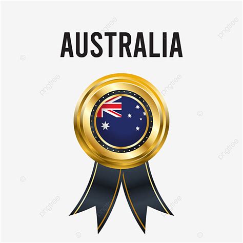 Medal Design Vector PNG Images, Australia Medal Design, Australia Medal, Medal Australia, Medal ...