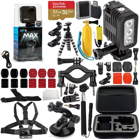 GoPro MAX 360 Action Camera - CHDHZ-201 With Premium Accessory Bundle