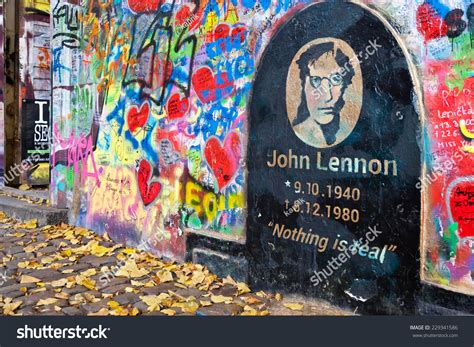 Prague - November 8 - Prague John Lennon Wall, Czech Republic. Since ...