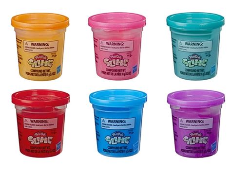 Play-Doh Slime 6pk Assorted Colors 3.2oz Cans - Walmart.com - Walmart.com