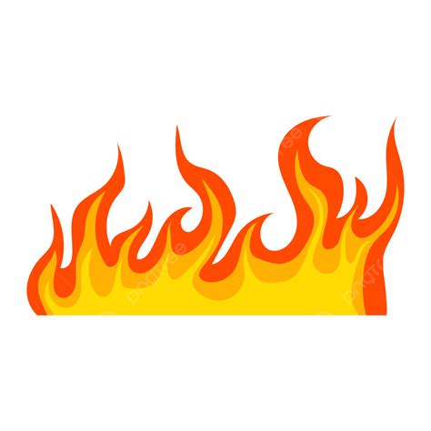 Burning Fire Vector, Fire Flame Clipart, Flame, Yellow Fire Flame Vector PNG and Vector with ...