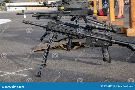 Infantry Weapons at a US Marines Facilty in California Editorial Image ...