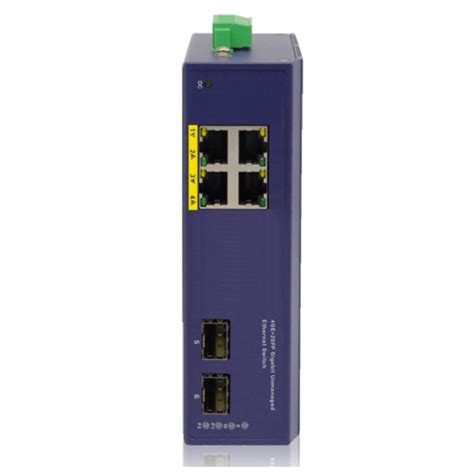 6-Port Industrial Unmanaged Gigabit PoE+ Switch - Manufacturer of PoE Networking & Connectivity ...