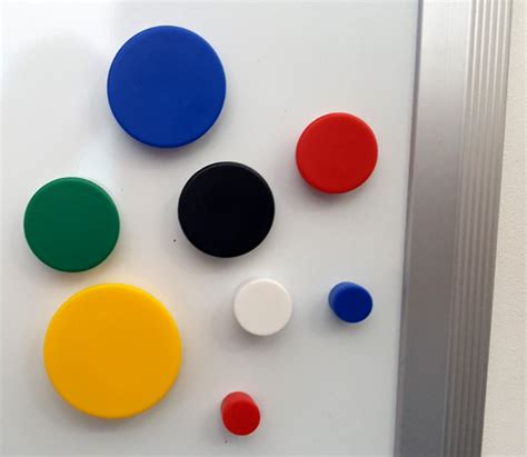 Circular Whiteboard Memo Magnets - Eurocharts