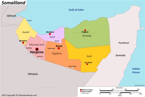 Somaliland World Map