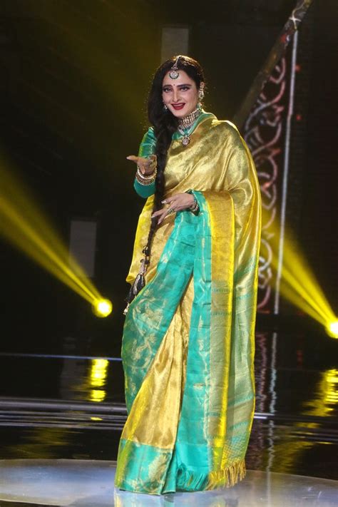 18 pictures that take you inside Rekha’s sari collection | Vogue India