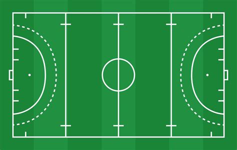 Flat green field hockey grass. Hockey field with line template. Vector stadium. 1819212 Vector ...