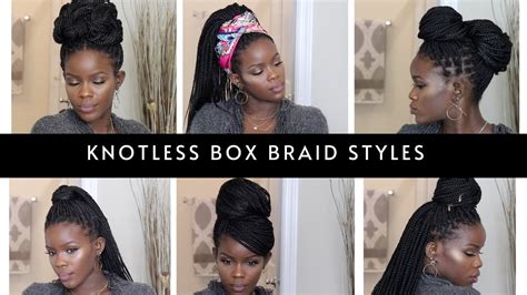 Styles For Knotless Box Braids - Different simple ways you can style ...