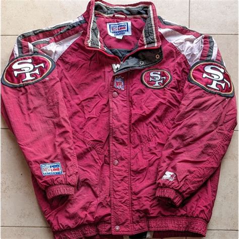 Starter SF 49ers 90s STARTER puffer Triple logo jacket L NFL vintage | Grailed