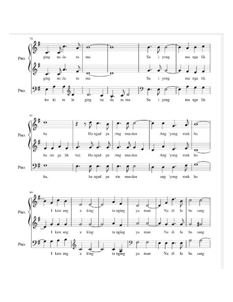 5+ Chords for Tanging Yaman Piano Sheet [Beginner Piano Sheet Music] - Piano Studio