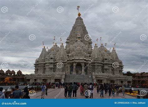 BAPS Swaminarayan Mandir in Robbinsville, New Jersey Editorial Photo ...