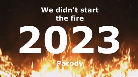 Fallout Boy We Didn't Start the Fire - 2023 edition (Song Parody) - YouTube