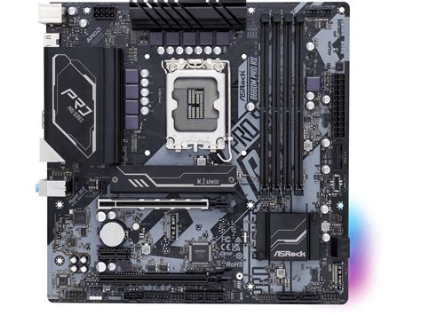 ASRock B660M PRO RS LGA 1700 Intel B660 SATA 6Gb/s DDR4 Micro ATX ...