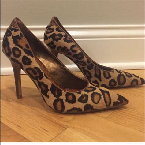 Sam Edelman leopard print real fur pumps | Leopard print pumps, Pointy toe pumps