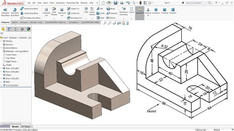 SolidWorks Tutorial for beginners Exercise 12 - YouTube