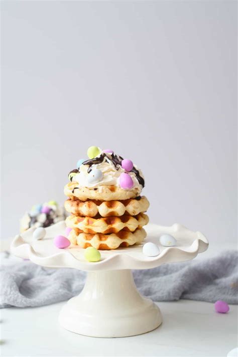 Easter Biscuit Waffles - Budget Delicious