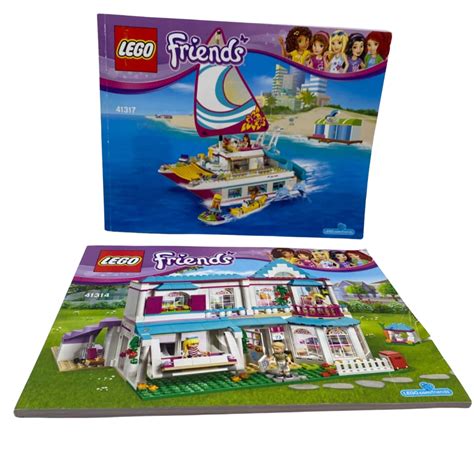 2 Lego Friends Instruction Manuals 41317 & 41314