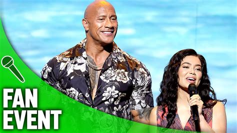 MOANA 2 (2024) | D23 EXPO 2024 | Dwayne Johnson & Auli'i Cravalho Interviews - YouTube