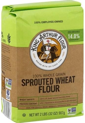 King Arthur Flour Sprouted Wheat Flour - 2 lb, Nutrition Information | Innit