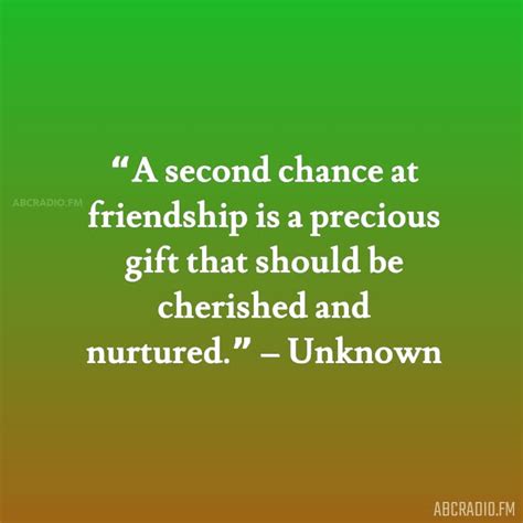 SECOND CHANCE FRIENDSHIP QUOTES – AbcRadio.fm