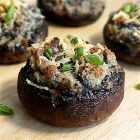 Keto Stuffed Mushrooms - Modern Yum